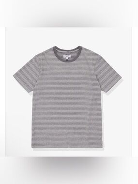Banks Journal Men’s Alder Deluxe T Shirt Heather Grey Organic Cotton Size Large